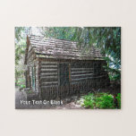 Log Cabin Jigsaw Puzzle<br><div class="desc">A log cabin shaded by trees. The cabin serves as the headquarters of a very nice arboretum featuring he native plants of the Idaho panhandle in Sandpoint, Idaho. The arboretum is run by he Kinnikinnick Native Plant Society. Sandpoint is located next to beautiful Lake Pend Oreille (pond-o-ray).</div>
