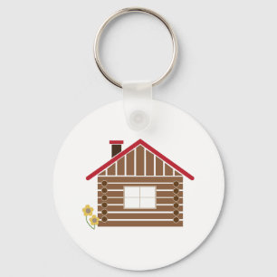 Log Cabin Keychain