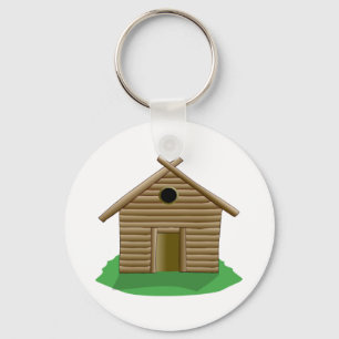 Log Cabin Keychain