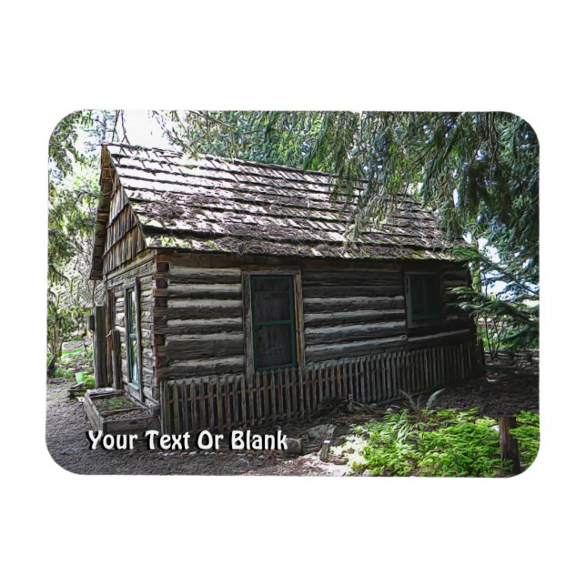 Log Cabin Magnet (Horizontal)