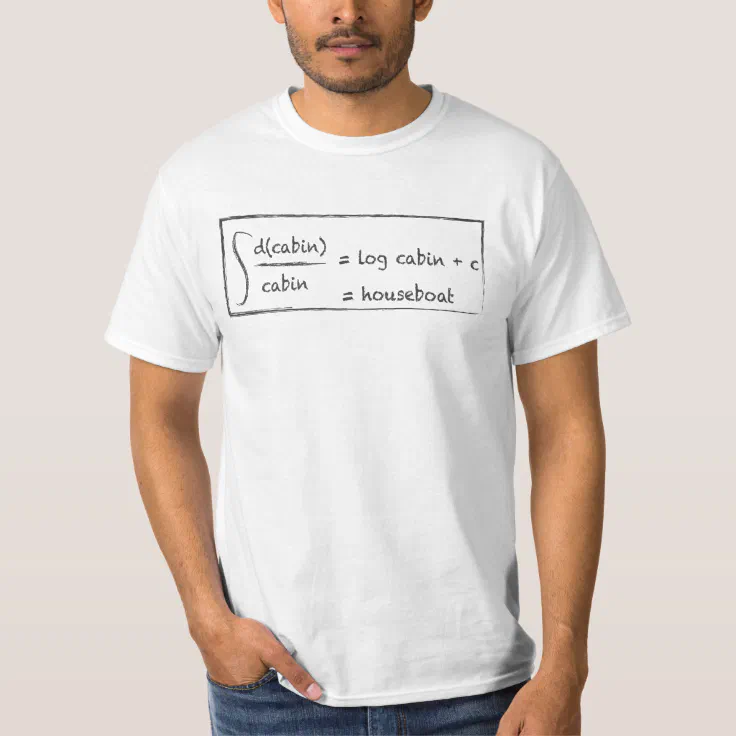 log cabin math shirt Zazzle
