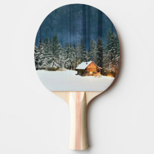 Log Cabin Ping Pong Paddle