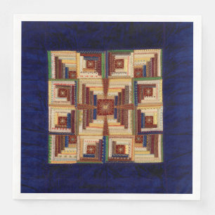 Log Cabin quilt Paper Dinner Napkins