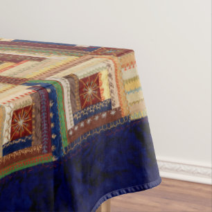 Log Cabin quilt Tablecloth
