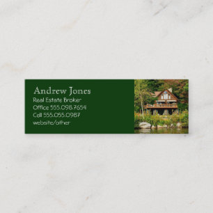 Log Cabin Realtor's Custom Business Card