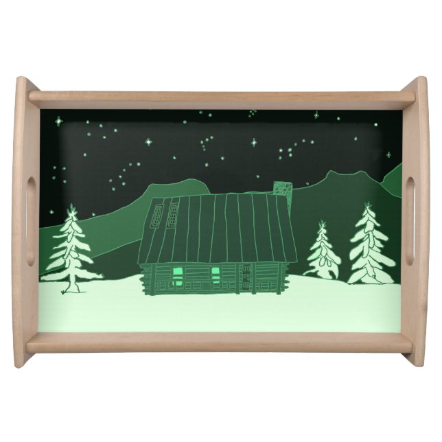 Log Cabin serving tray (Front)