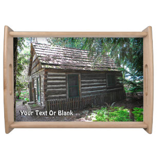 Log Cabin Serving Tray