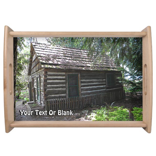Log Cabin Serving Tray (Front)