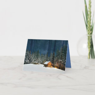 Log Cabin Thank You Card