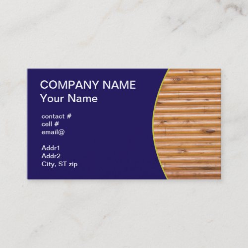 log cabin wall business card template