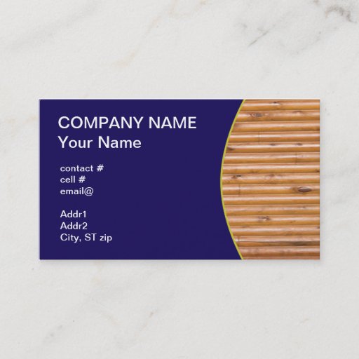 Customizable log cabin wall business card template