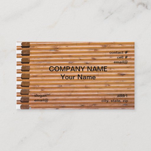 Customizable log cabin wall business cards