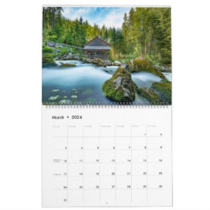 Log Cabin Whispers: A Year of Rustic Retreats Calendar