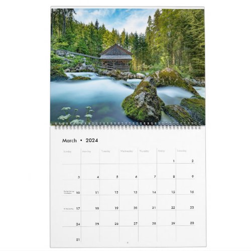 Log Cabin Whispers A Year of Rustic Retreats  Calendar