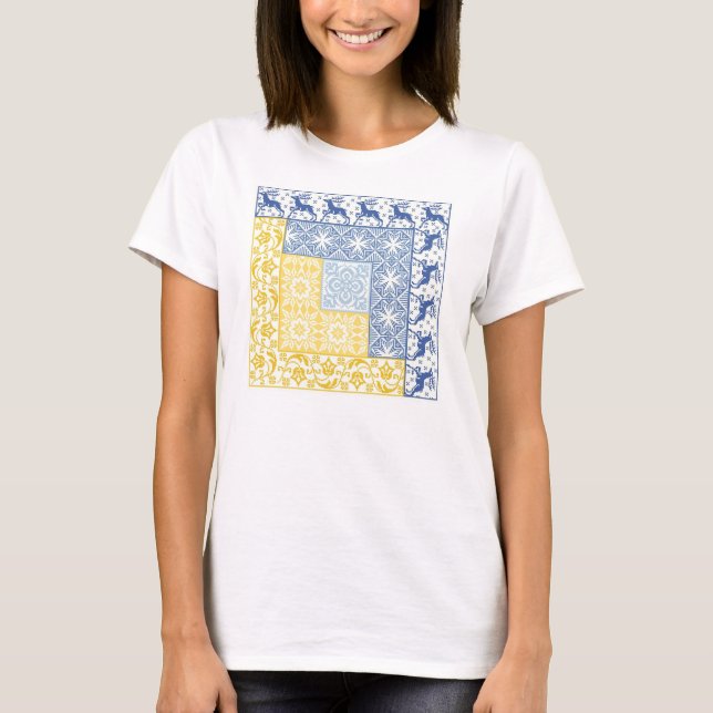 Log Cabin Winter T-Shirt (Front)