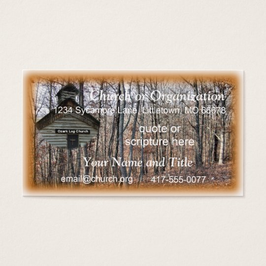 Log Church Business Card