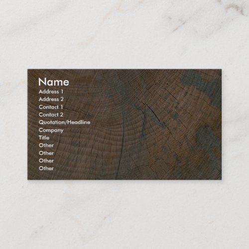 Log, grain business card template