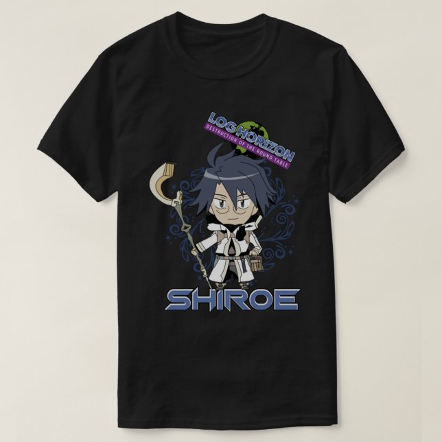 Log Horizon Cute Chibi Shiroe    T-Shirt (Design Front)
