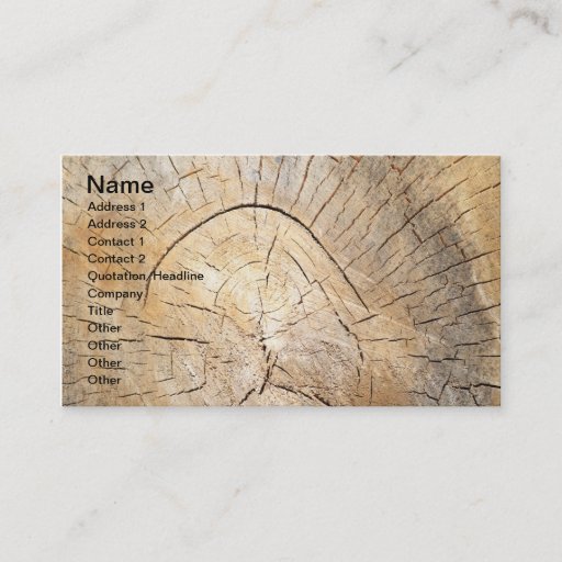 Customizable Log pattern business card templates