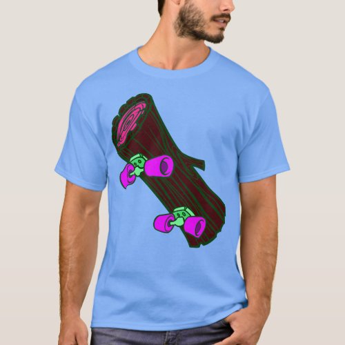 Log Skateboard 1 T_Shirt
