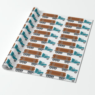 Log Truck Wrapping Paper