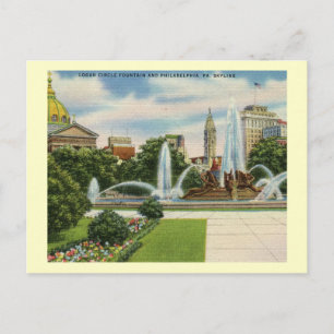 Logan Circle, Philadelphia Vintage Postcard
