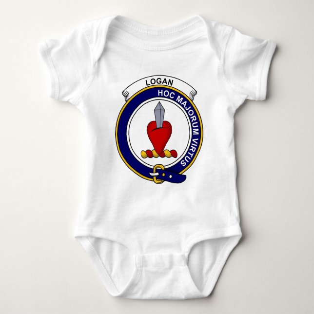 Logan Clan Badge Baby Bodysuit (Front)