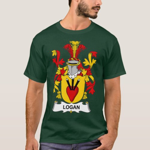 Logan Coat of Arms  Family Crest T_Shirt