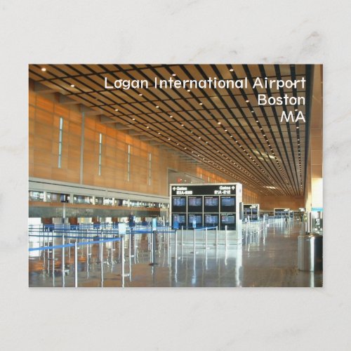 Logan International Airport Postcard