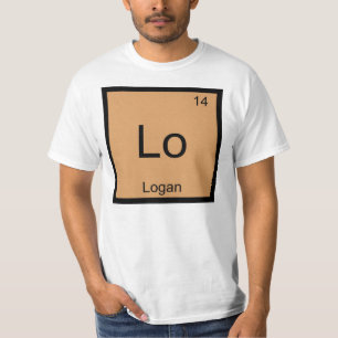 Logan Name Chemistry Element Periodic Table T-Shirt