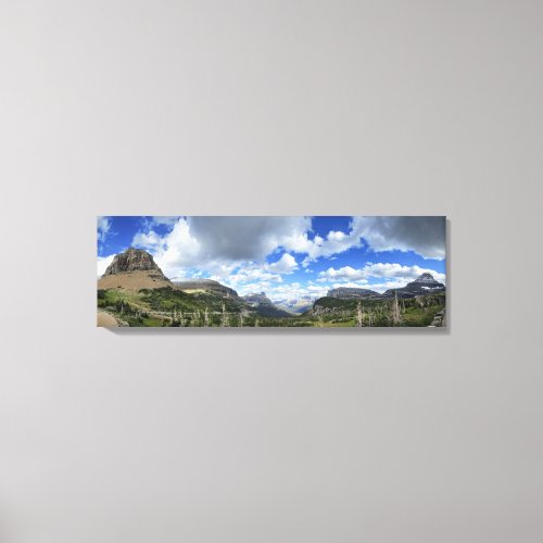 Logan Pass Panorama _ Glacier National Park Canvas Print