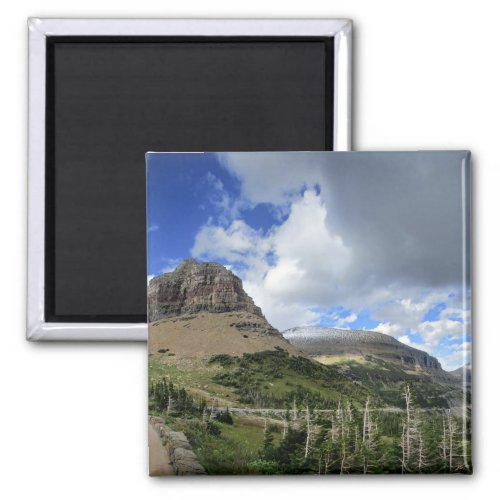 Logan Pass Panorama _ Glacier National Park Magnet