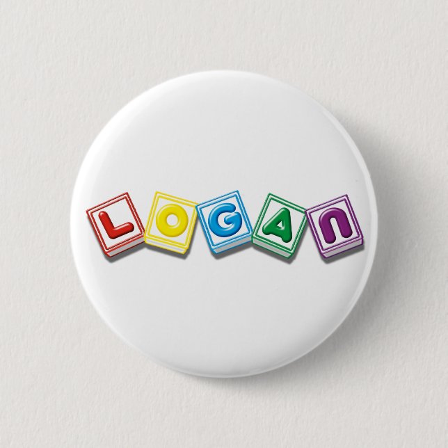 Logan Pinback Button (Front)