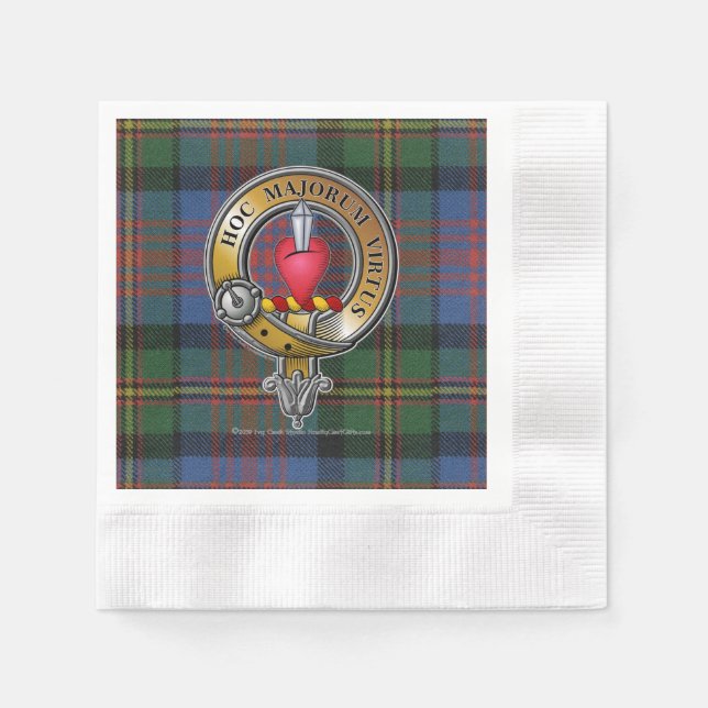 Logan Tartan & Badge Napkins (Front)