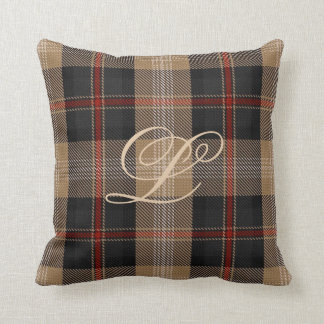 Logan Tartan Monogram Pillow