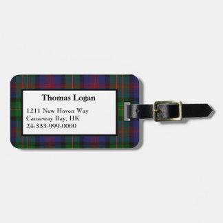 Logan Tartan Plaid Luggage Tag