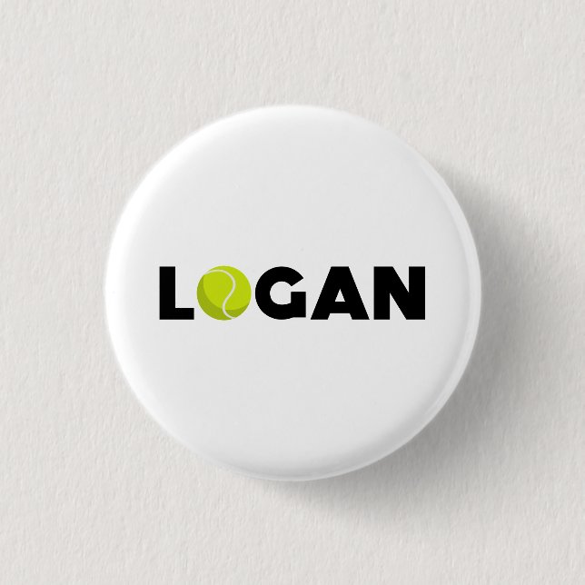 Logan Tennis Button (Front)
