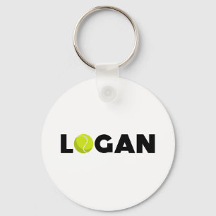 Logan Tennis Keychain