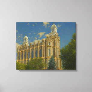 Logan Utah Temple Painting™ LDS Wall Art Canvas