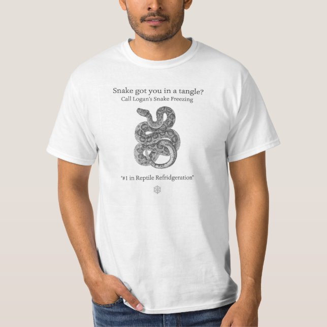 Logan's Snake Freezing Men's T-Shirt (Front)