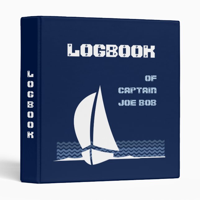Logbook (customizable) 3 ring binder (Front/Spine)