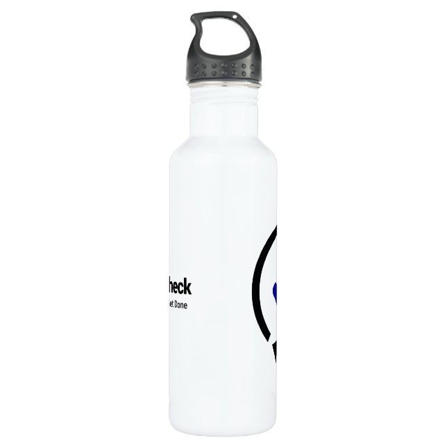 LogCheck Canteen Stainless Steel Water Bottle (Back)