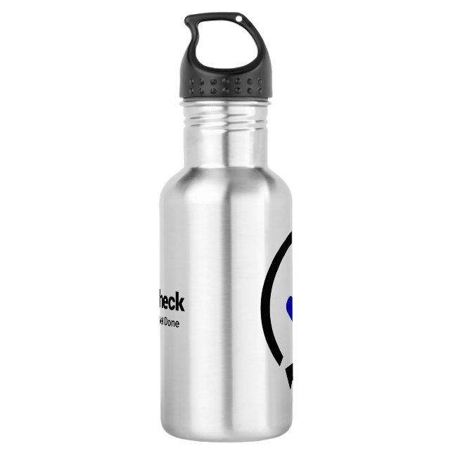 LogCheck Canteen Stainless Steel Water Bottle (Back)