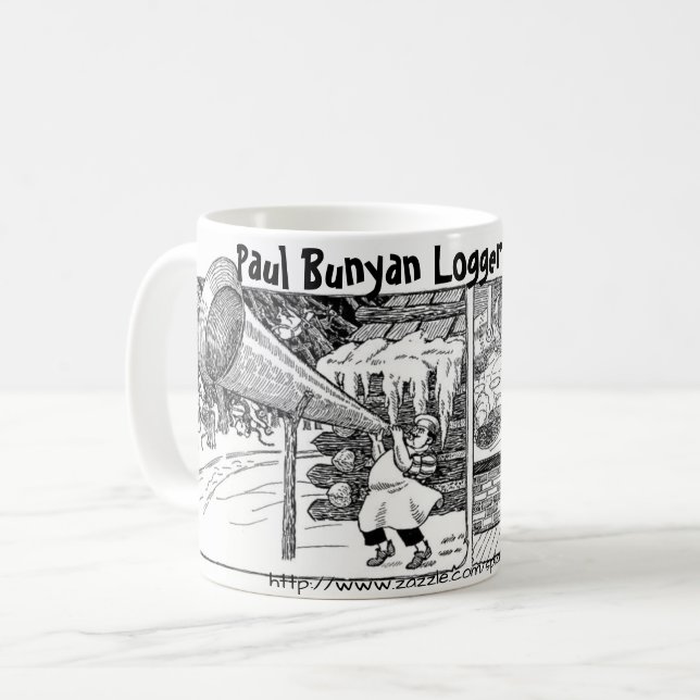 "Logger Breakfast, Paul Bunyan style" Coffee Mug (Front Left)