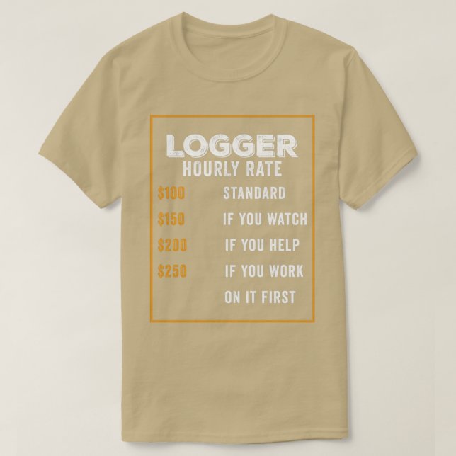 Logger Funny Gift Idea 1 T-Shirt (Design Front)