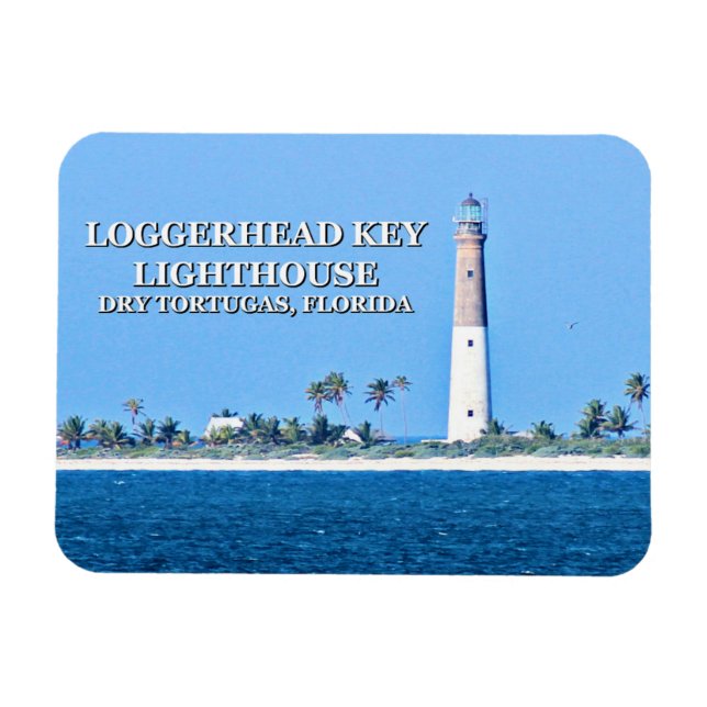 Loggerhead Key Lighthouse, Dry Tortugas Florida Magnet (Horizontal)