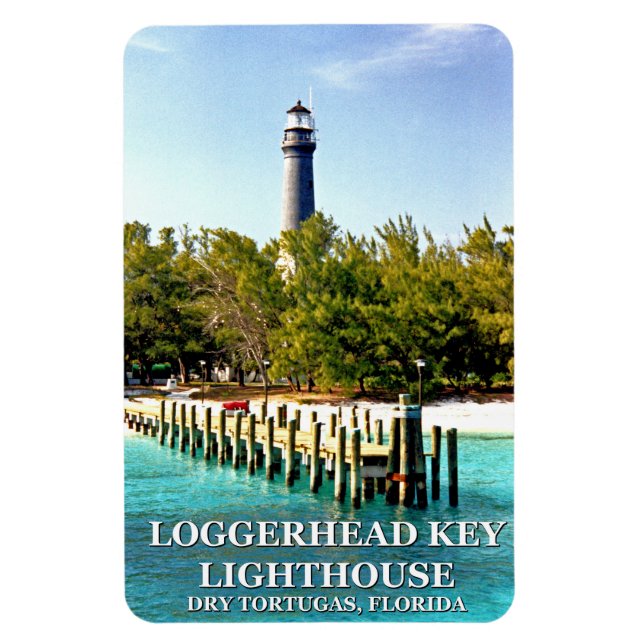 Loggerhead Key Lighthouse, Dry Tortugas Florida Magnet (Vertical)