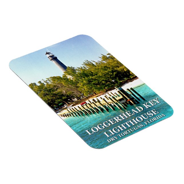 Loggerhead Key Lighthouse, Dry Tortugas Florida Magnet (Right Side)