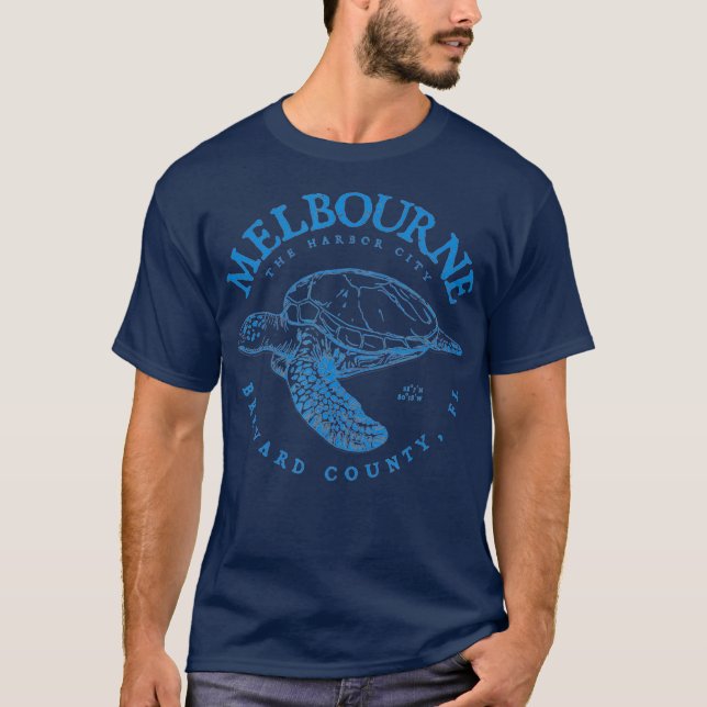 Loggerhead Melbourne Turtle Gift for Florida and T-Shirt (Front)