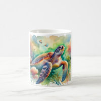 Loggerhead Sea Turtle 010824AREF108 - Watercolor